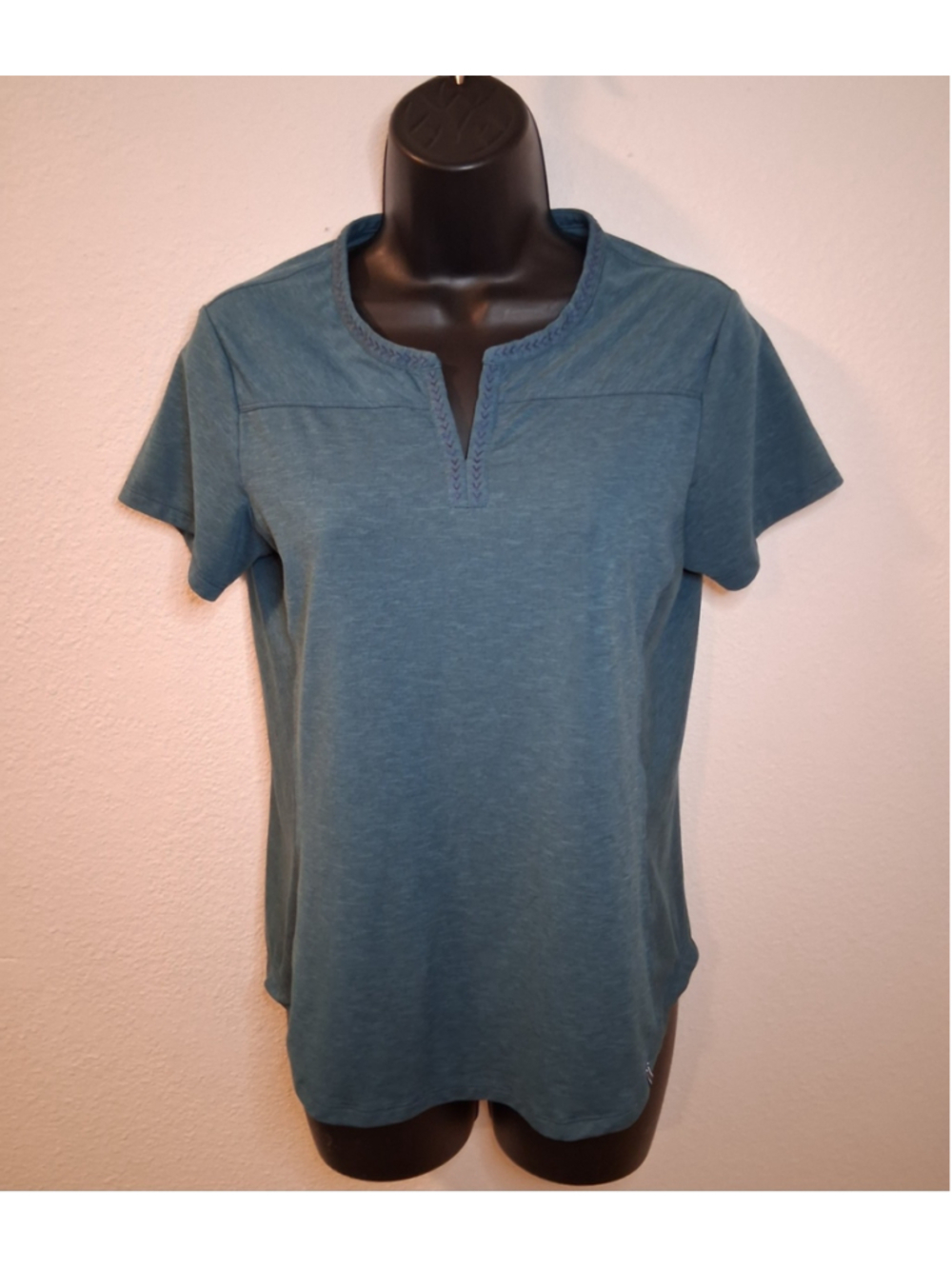 Kuhl Allegro Women's Size XS Shirt Top Blue Polyester Stretch Short Sleeve